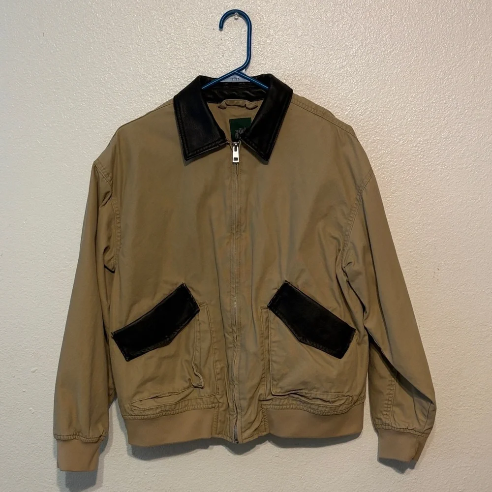 Wild Fable‎ Beige and Black Bomber Jacket